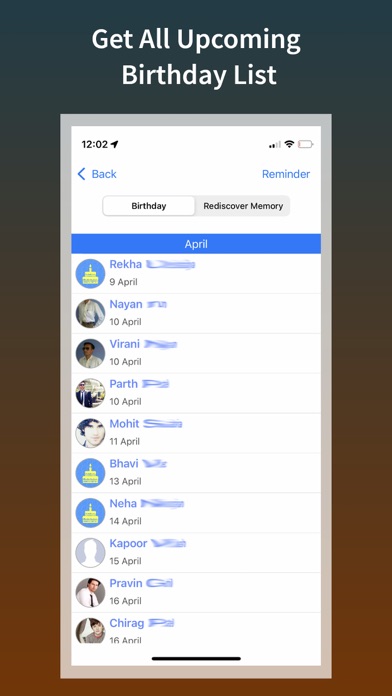 Birthday Reminder Daily No Ad Screenshot