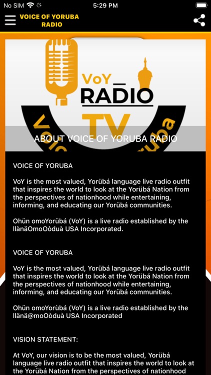 Voice of Yoruba Radio