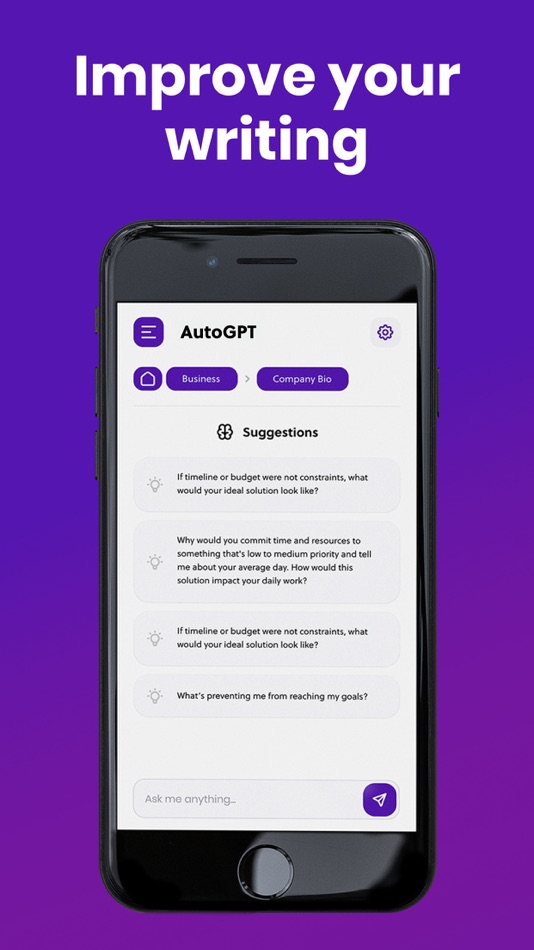 #4. AutoGPT ChatBot (iOS) By: Trendest