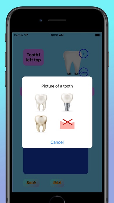 Dental card Screenshot