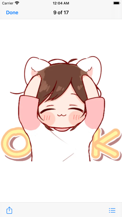 Cute Toko Love Stickers Pack Screenshot