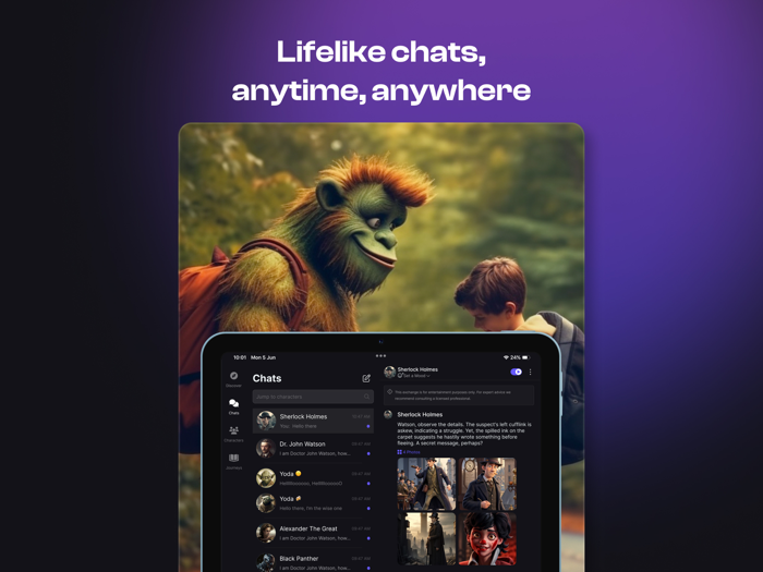 Talk Too Characters and Experts