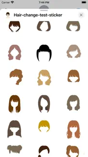 How to cancel & delete various hairstyle stickers 1