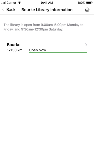 Bourke Public Library Screenshot