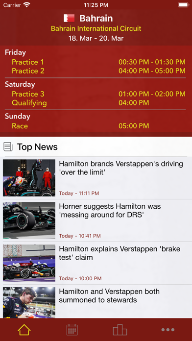 Race Calendar 2022 Screenshot
