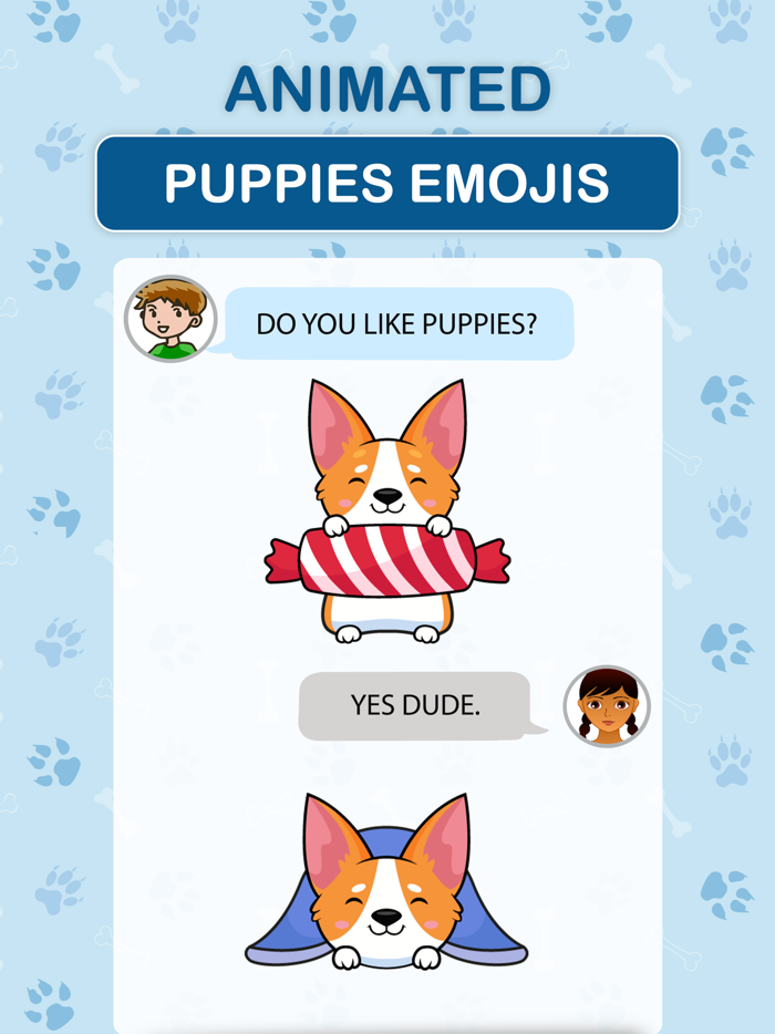 Animated Puppies Emojis