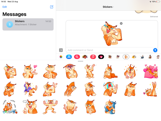 Screenshot #5 pour Tiger Fun Emoji Funny Stickers