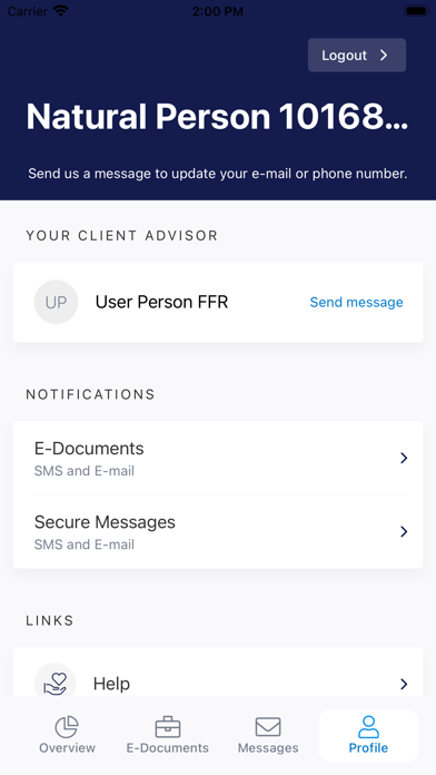 REYL Banking Screenshot