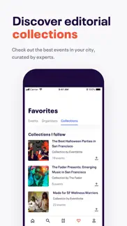 eventbrite iphone screenshot 1