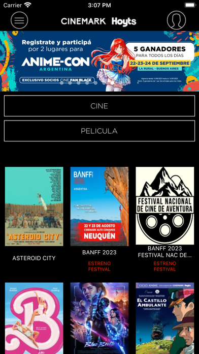 Cinemark Hoyts Argentina Screenshot