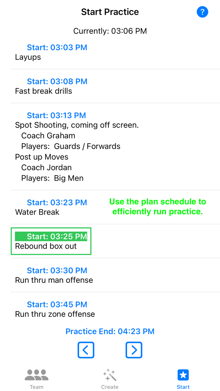 Coach Practice Planner