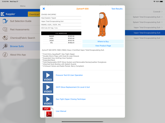 HazMatch® Protective Guide