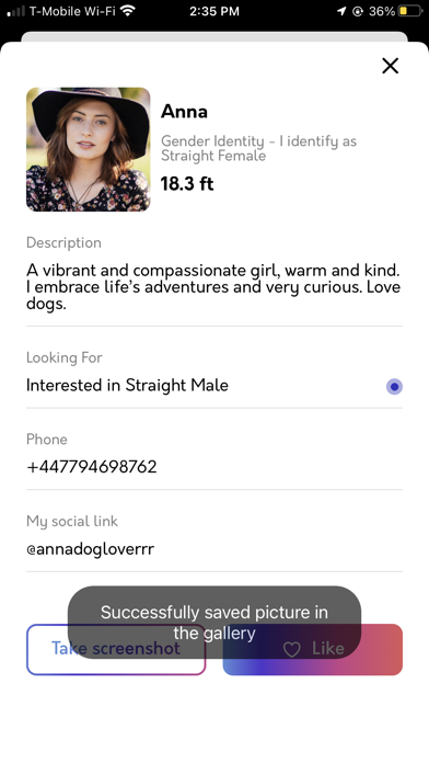 Sonet Singles Nearby Screenshot