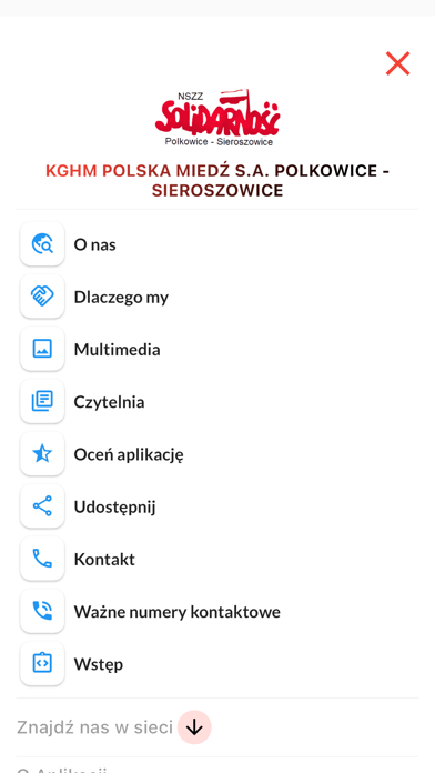 NSZZ Solidarność KGHM PM SA Screenshot