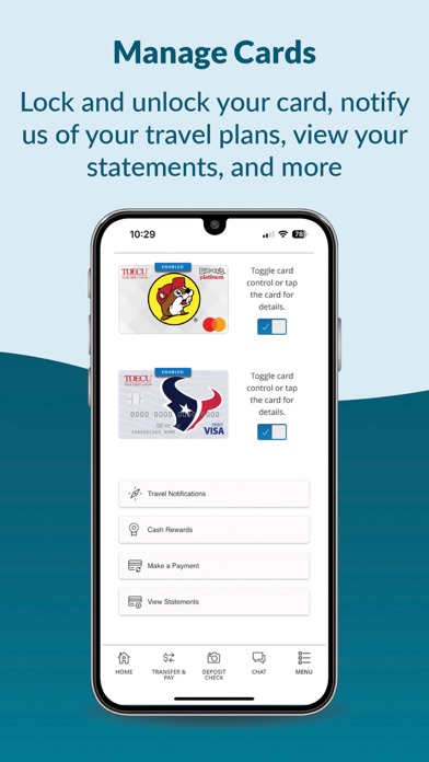 TDECU Digital Banking Screenshot