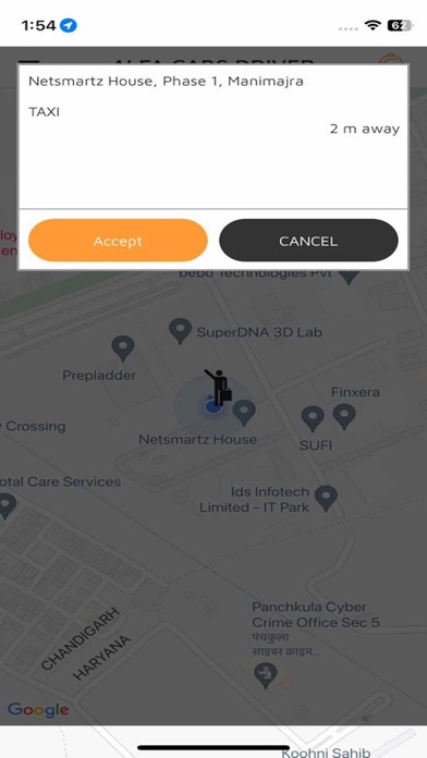 ALFA Cabs Driver Screenshot