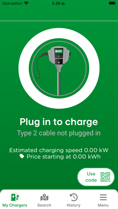 Parking Energy App Screenshot