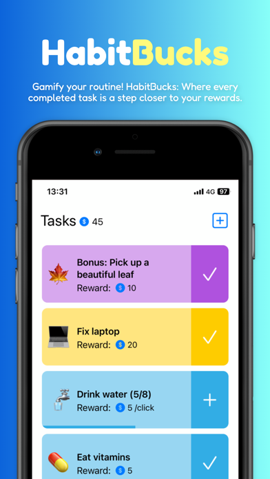 HabitBucks Screenshot