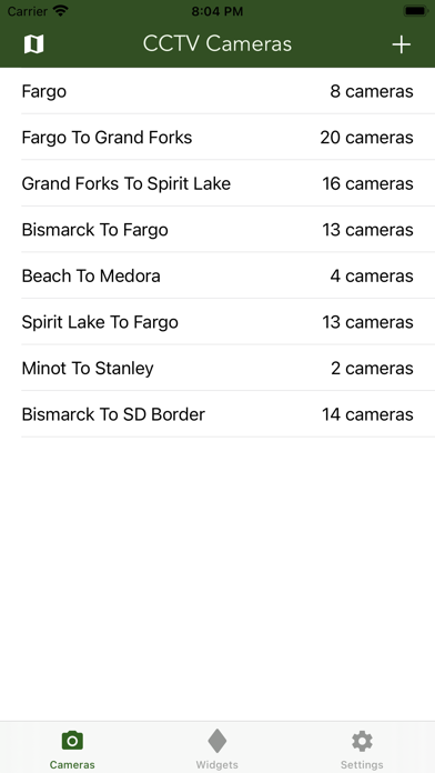 North Dakota Road Conditions Screenshot