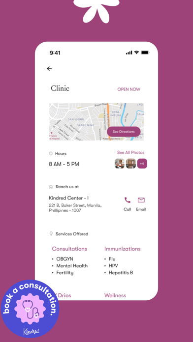 Kindred: Women’s Health Clinic Screenshot
