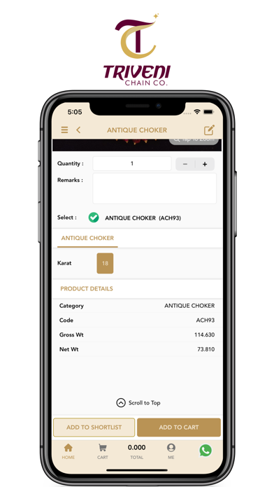 Tridev Jewellers-Triveni Chain Screenshot