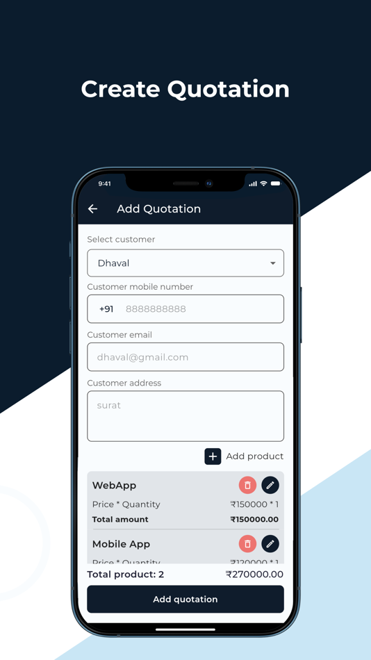 #3. Quick Quotation Maker (iOS) By: MicraSol LLP