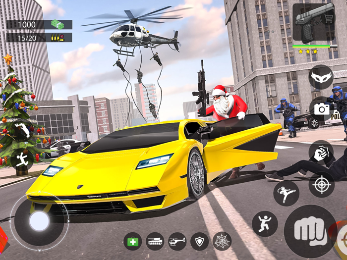 Christmas Gangster Rope Santa