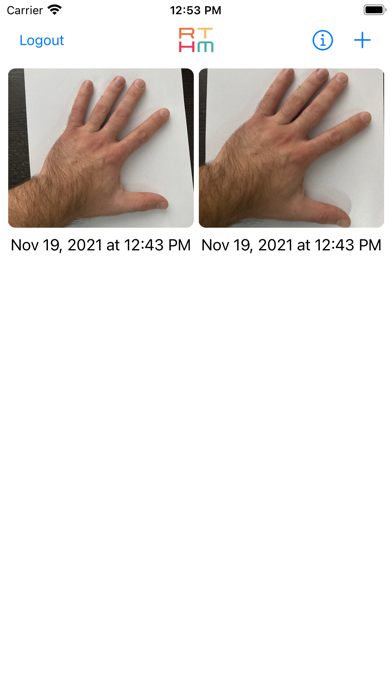 RTHM HandScan Screenshot