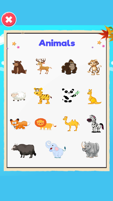 Picture Dictionary Kids Game Screenshot