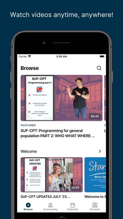Show Up Fitness App