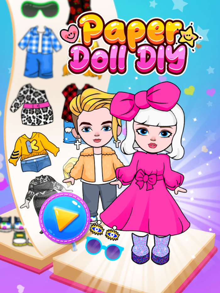 Sweet Paper Doll DIY Dress Up