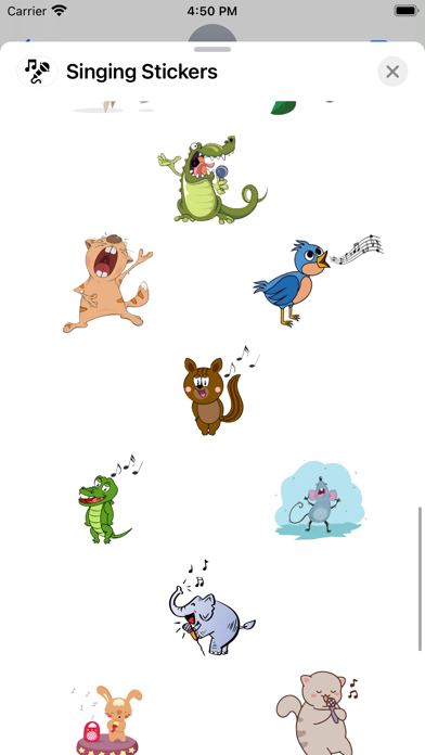 Screenshot #3 pour Singing Stickers