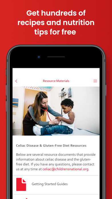 CNH Gluten Free Resources Screenshot