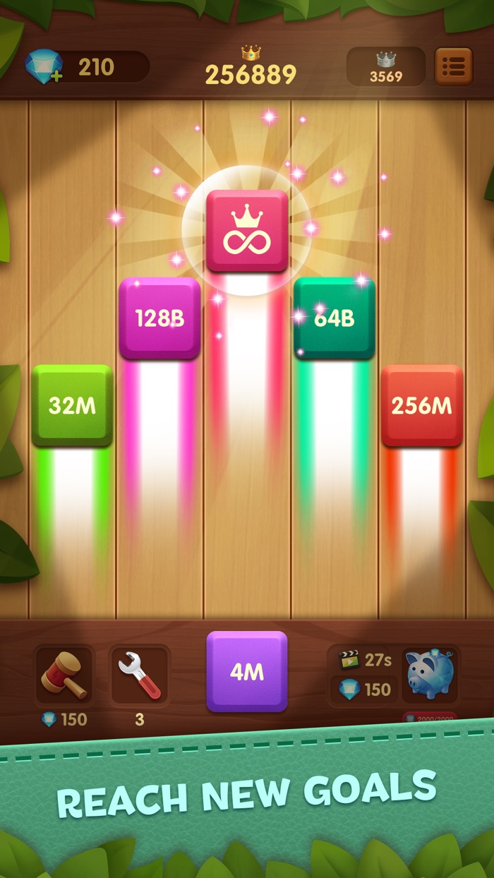 Merge Block 2048 Shoot Puzzle