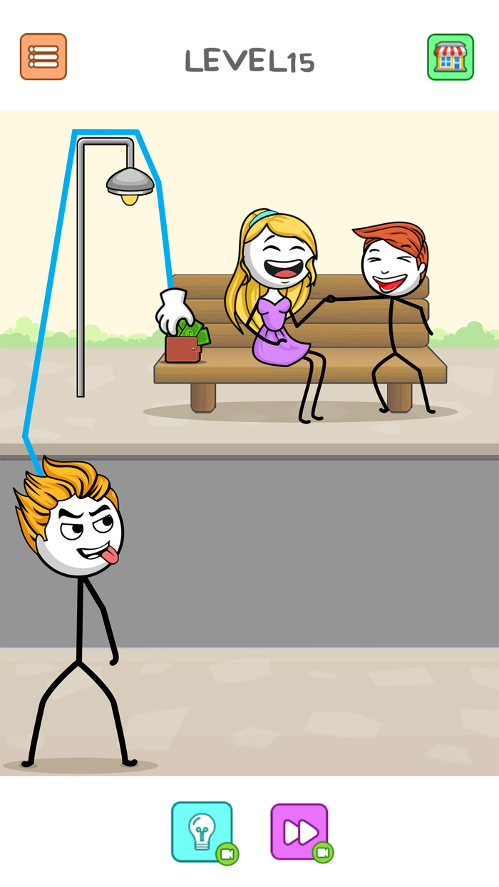 Thief Stickman Puzzle Game