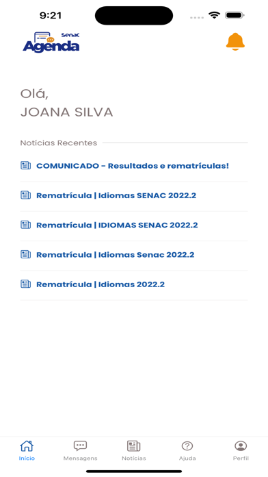 Agenda Senac RN Screenshot