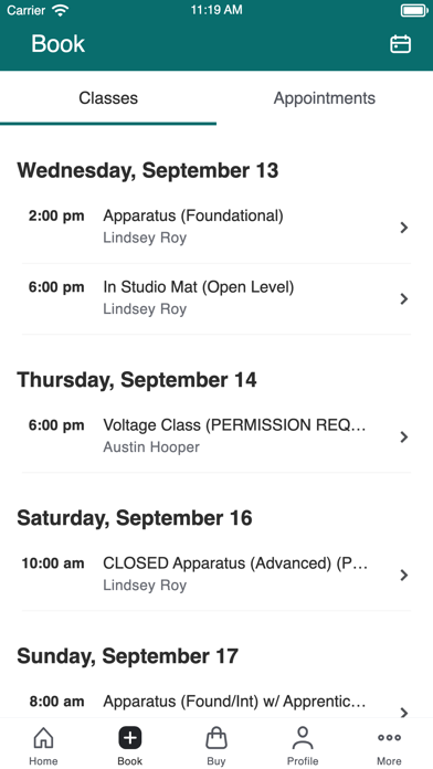 Voltage Pilates Screenshot