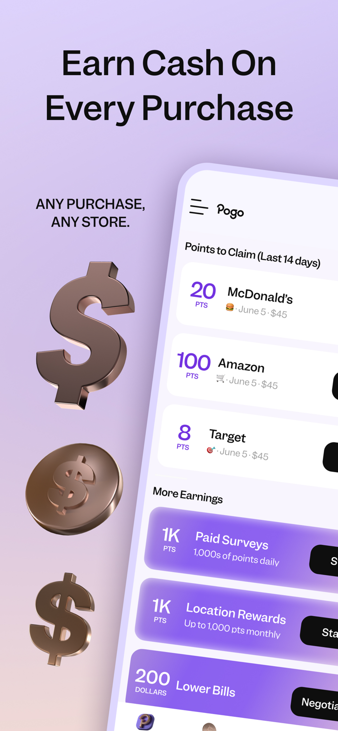 Pogo Earn on Everything