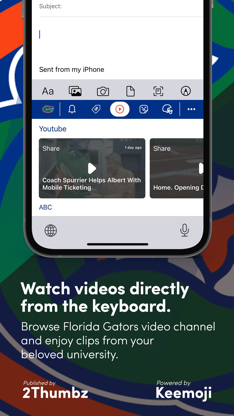 Florida Gators Keyboard screenshot 4
