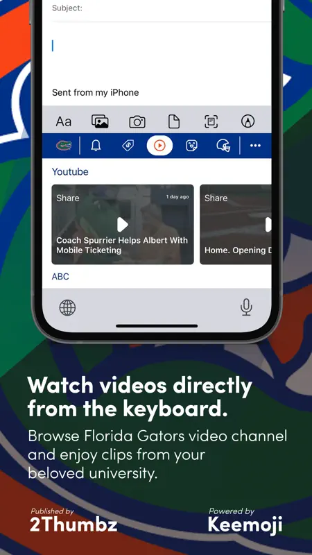 Florida Gators Keyboard screenshot 4 of 7