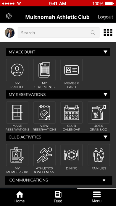 Multnomah Athletic Club Screenshot
