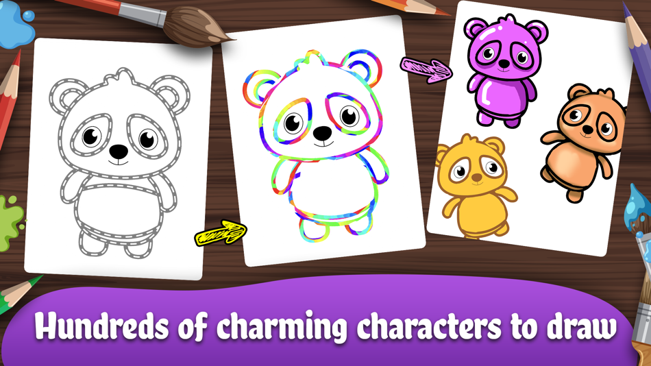 #4. Draw & Color: Toddler Games (iOS) 来自: Learning Games for Baby Kids and Toddlers Inc.