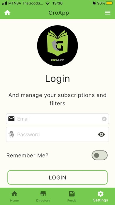 GroApp Online Screenshot