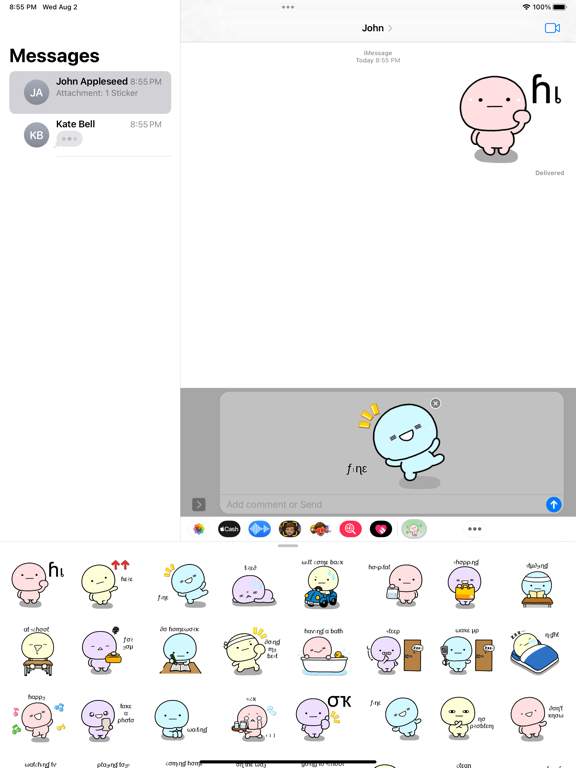 Screenshot #6 pour Daily Chip Stickers Pack