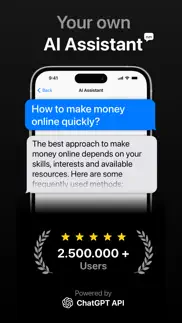 ai assistant: ask and chat bot iphone screenshot 1