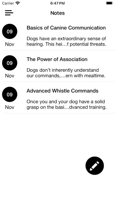 Dog whistle & Training Course Screenshot