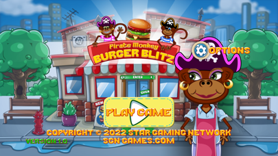 Pirate Monkey Burger Blitz Screenshot