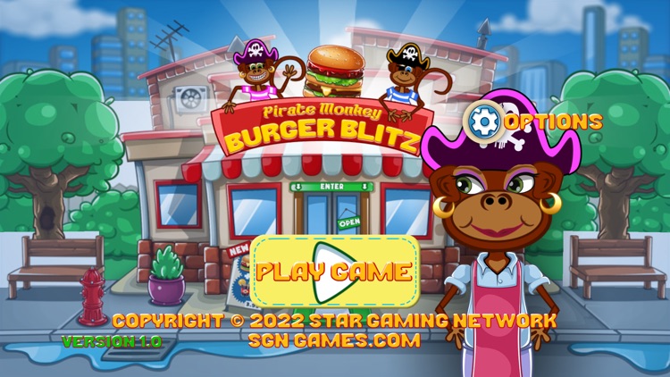 Pirate Monkey Burger Blitz