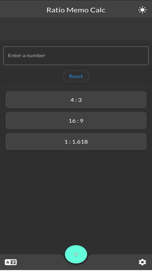 #5. Ratio Memo Calculator (iOS) Podle: Koji Watanabe