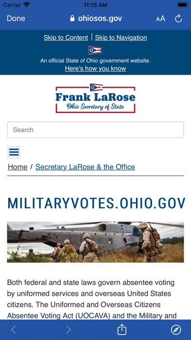 Mahoning County Votes Screenshot